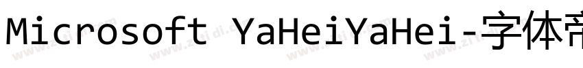 Microsoft YaHeiYaHei字体转换